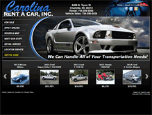 Tablet Screenshot of carolinaracsales.com